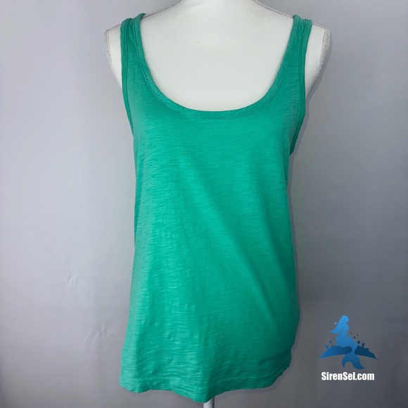 1166 J. Crew Zipperback Tank - Size S - Green - Picture 1 of 13